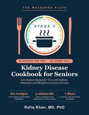 Front cover of the Stage 3 Kidney Disease Cookbook for Seniors