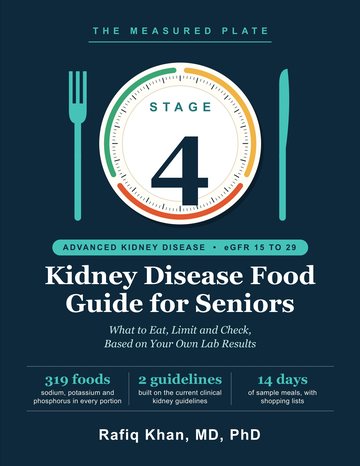 Front cover of the Stage 4 Kidney Disease Food Guide for Seniors